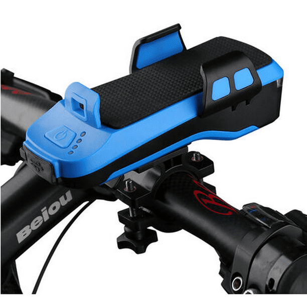 Details about  / 4 IN 1 Mountain Bicycle Front Light USB Rechargeable Flashlight Phone Holder